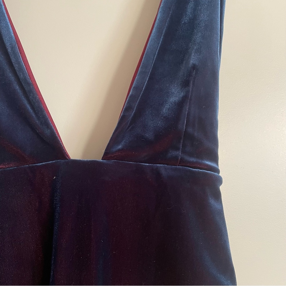Sara Cristina One Piece Bodysuit Swimsuit Criss Cross Back Plunge Neckline‎ - Picture 2 of 4